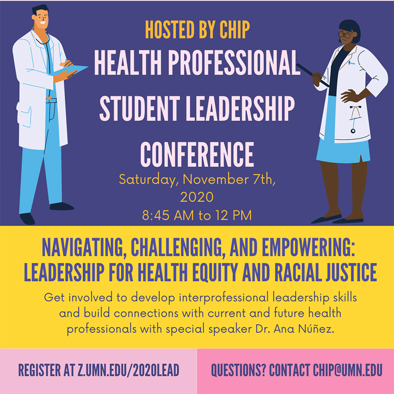 2020 Health Professional Student Leadership Conference - November 7, 2020, 8:45 am - noon