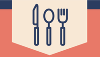 knife, spoon and fork icon